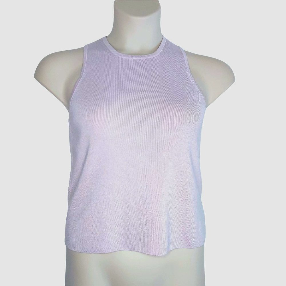 Kenneth Cole Women's Silk Blend Lightweight Racerback Sleeveless Shell Sweater